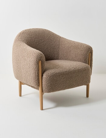LUCA Seville Fabric Chair, Sherpa Camel product photo