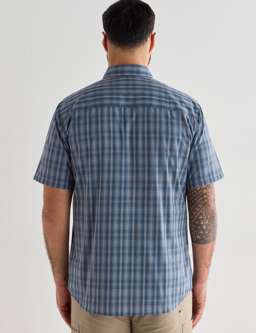 Kauri Trail Cooper Short Sleeve Shirt, Blue product photo View 02 L