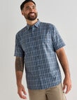 Kauri Trail Cooper Short Sleeve Shirt, Blue product photo View 05 S