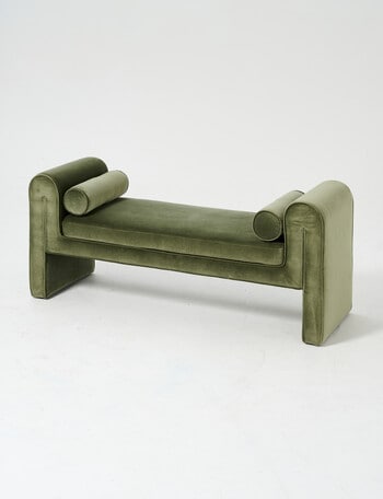 LUCA Soho Bench, Deluxe Velvet Olive product photo