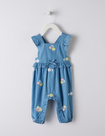 Teeny Weeny Floral Applique Overalls, Chambre product photo