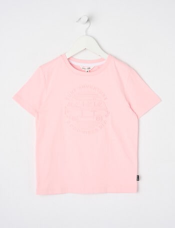 Mac & Ellie Short Sleeve Tee Deboss Van, Pink product photo