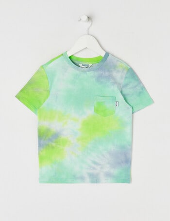 Mac & Ellie Tie Dye Short Sleeve Tee, Seafoam product photo