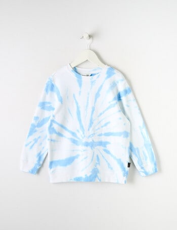 Mac & Ellie Tie Dye Sweatshirt, White product photo