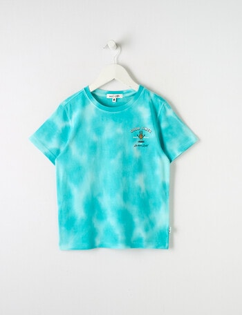 Mac & Ellie Tie Dye Short Sleeve Tee, Turquoise product photo