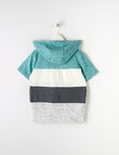 Mac & Ellie Dino Hooded Short Sleeve Tee, Seafoam product photo View 03 S