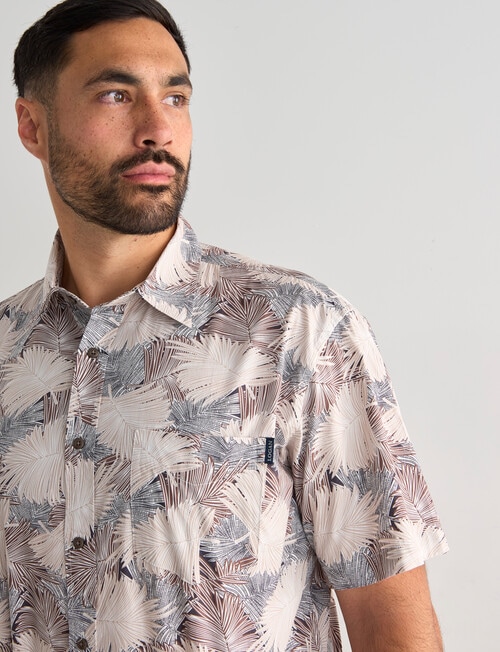 Logan Reed Short Sleeve Shirt, Taupe product photo View 04 L