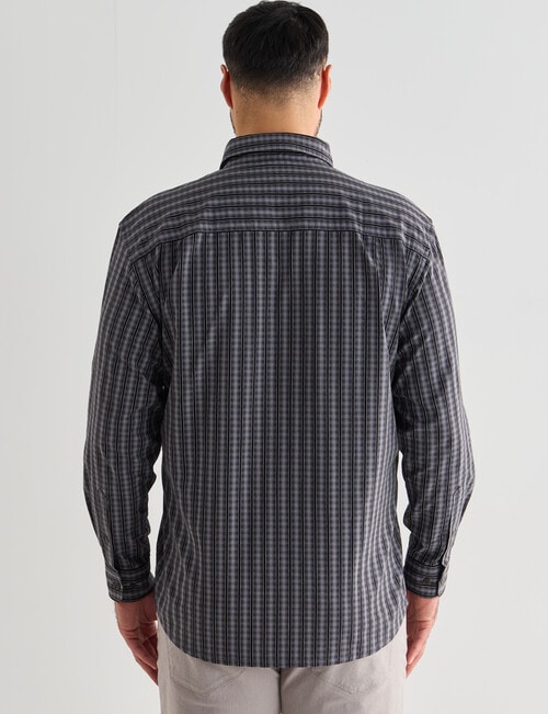 Logan Max Long Sleeve Shirt, Charcoal product photo View 02 L