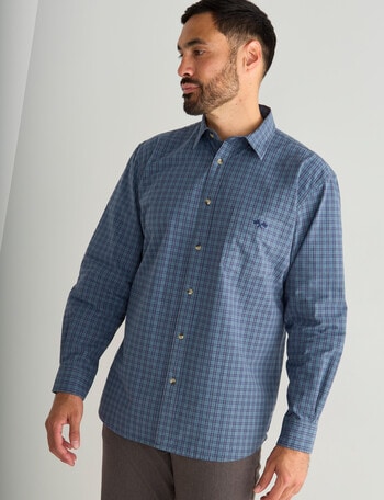 Logan Lampo Long Sleeve Shirt, Denim product photo