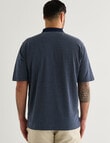 Logan Brandon Short Sleeve Polo Shirt, Navy product photo View 02 S