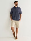 Logan Brandon Short Sleeve Polo Shirt, Navy product photo View 03 S