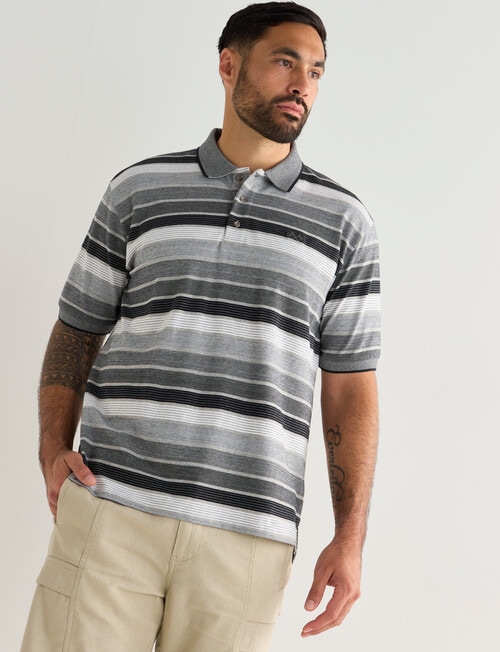 Logan Pearson Short Sleeve Polo Shirt, Black product photo View 05 L