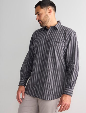 Logan Max Long Sleeve Shirt, Charcoal product photo