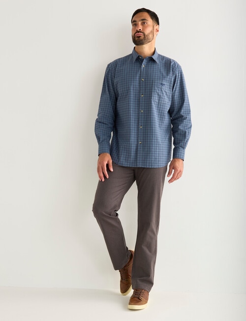 Logan Lampo Long Sleeve Shirt, Denim product photo View 03 L