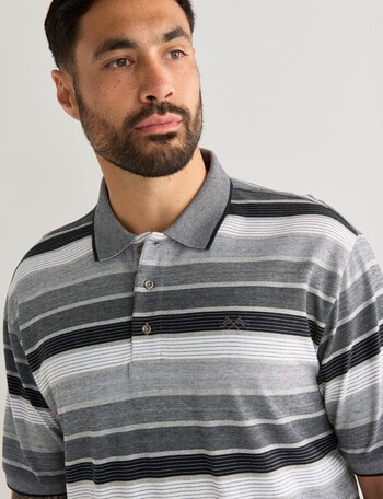 Logan Pearson Short Sleeve Polo Shirt, Black product photo