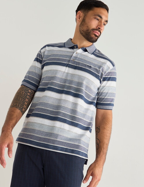 Logan Pearson Short Sleeve Polo Shirt, Navy product photo View 05 L