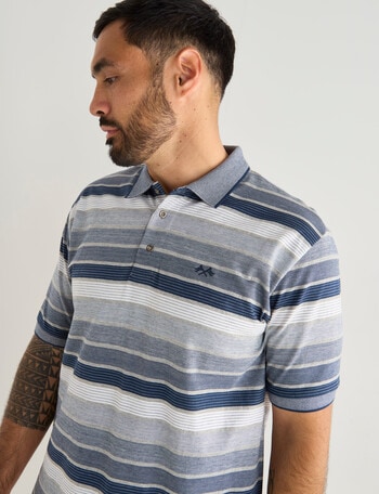 Logan Pearson Short Sleeve Polo Shirt, Navy product photo