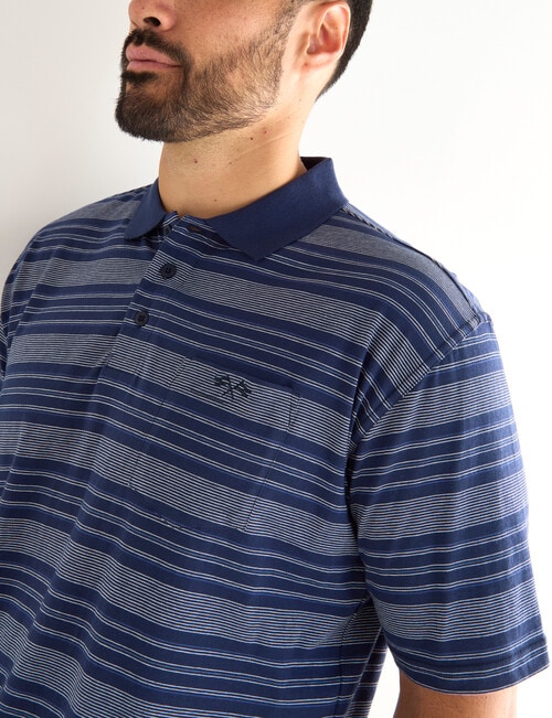 Logan Atlas Short Sleeve Polo Shirt, Dark Blue product photo View 04 L