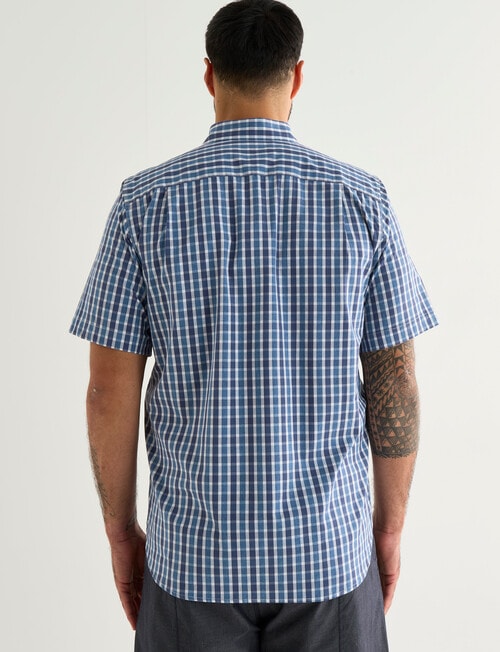 Line 7 Jace Short Sleeve Shirt, Navy product photo View 02 L