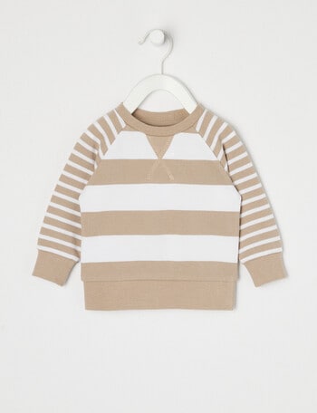 Teeny Weeny All Dressed Up Stripe Pique Sweatshirt product photo