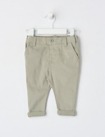 Teeny Weeny All Dressed Up Chino Pants, Olive product photo