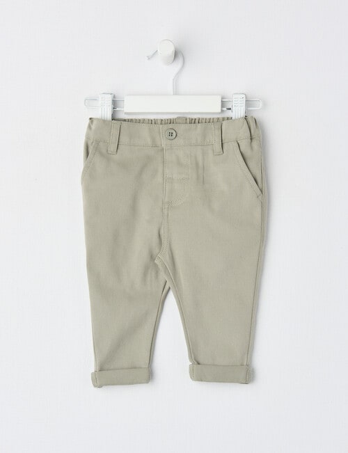 Teeny Weeny All Dressed Up Chino Pants, Olive product photo