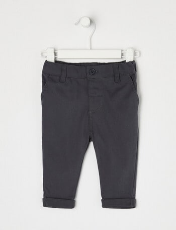 Teeny Weeny All Dressed Up Chino Pants, Slate product photo