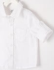 Teeny Weeny Linen Blend Long-Sleeve Woven Shirt, White product photo View 02 S