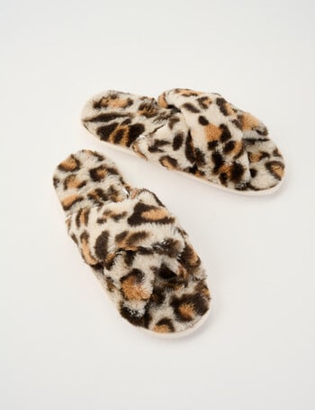 Zest Animal Crossover Slides, Natural & Brown product photo