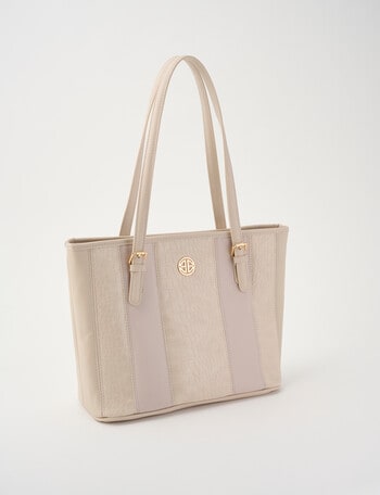 Boston + Bailey Croc Patchwork Tote Bag, Taupe product photo