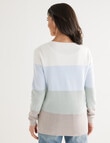 Ella J Stripe Cotton Jumper, Stripe product photo View 02 S