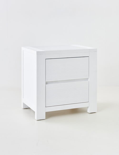 LUCA Bodhi Bedside Table, White product photo