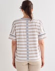 Line 7 Crew Panelled Tee, Sand product photo View 02 S