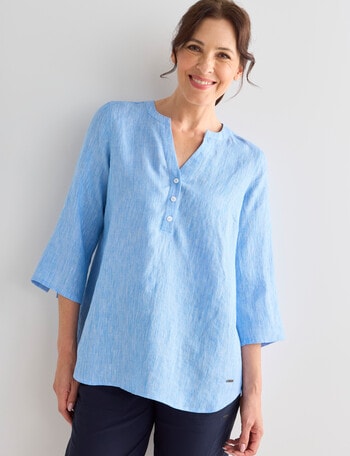 Line 7 Vacay Top, Blue product photo