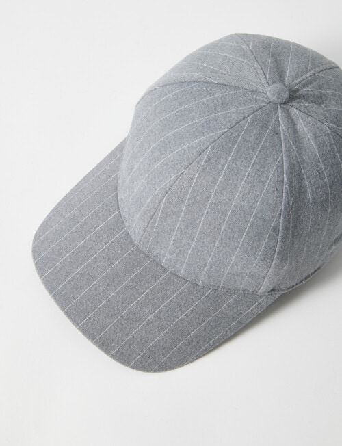 Mineral Embroidered Cap, Grey Stripe product photo View 02 L