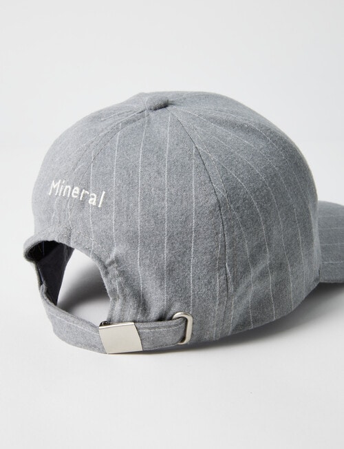 Mineral Embroidered Cap, Grey Stripe product photo View 03 L