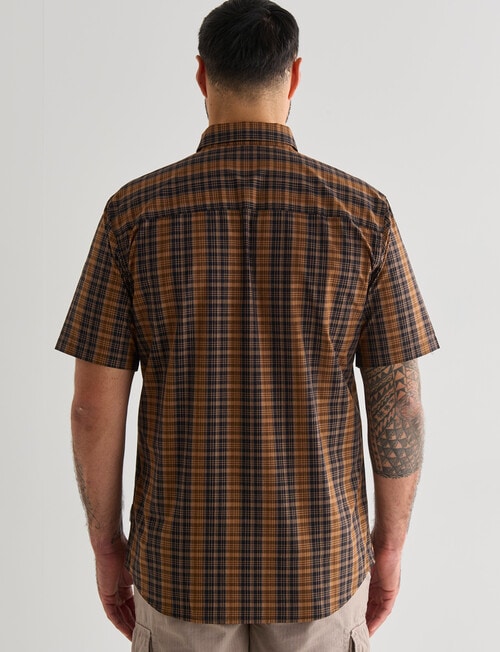 Kauri Trail Cooper Short Sleeve Shirt, Rust product photo View 02 L