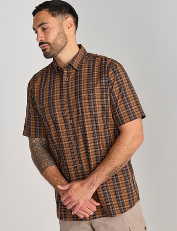 Kauri Trail Cooper Short Sleeve Shirt, Rust product photo