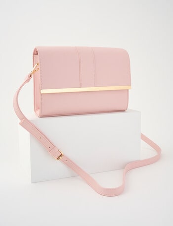 Boston + Bailey Flap Crossbody Bag, Pink product photo