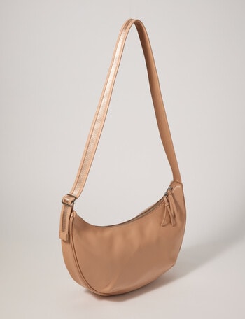 Whistle Accessories Crescent Crossbody Bag, Oat product photo