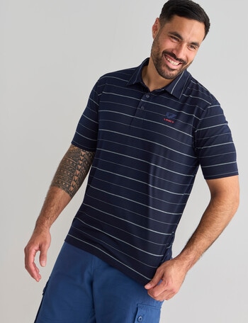 Line 7 Cole Short Sleeve Polo Shirt, Navy product photo