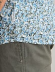 Kauri Trail Print Short Sleeve Shirt, Sage product photo View 05 S