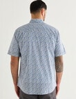 Kauri Trail Print Short Sleeve Shirt, White product photo View 02 S