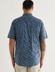 Kauri Trail Print Short Sleeve Shirt, Blue product photo View 02 S