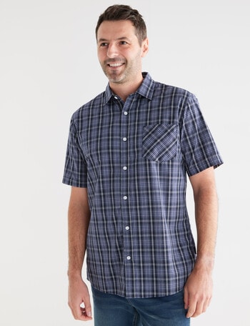 Chisel Mason Short Sleeve Shirt, Navy product photo