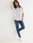 Ella J 7/8th Pull-On Jeans, Indigo product photo View 03 S