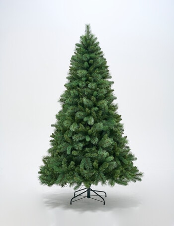 Christmas Shop Pre-Lit Faux Swiss Pine Christmas Tree, 7ft, Green product photo