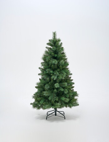 Christmas Shop Pre-Lit Faux Swiss Pine Christmas Tree, 5ft, Green product photo