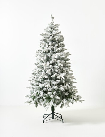 Christmas Shop Faux Frosted Spruce Tree, 6ft, Green product photo