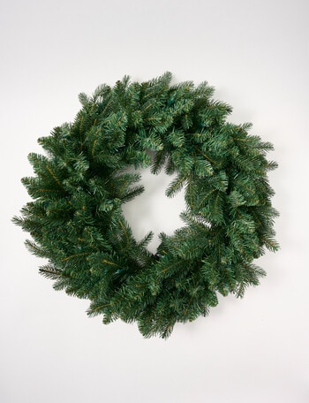 Christmas Shop Pre-Lit Faux Spruce Wreath product photo